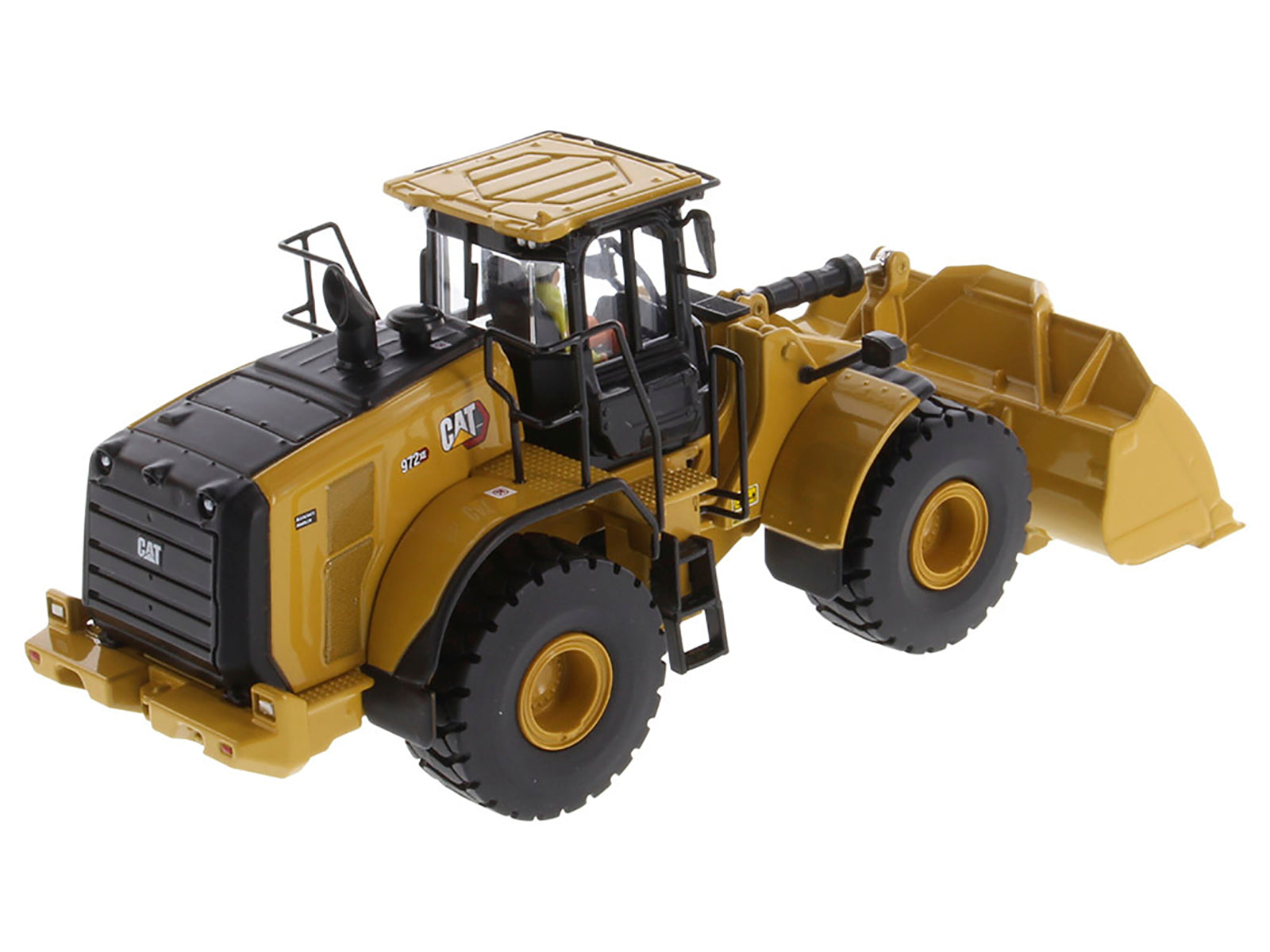 CAT Caterpillar 972 XE Wheel Loader Yellow with Operator "High Line Series" 1/50 Diecast Model by Diecast Masters - image 4