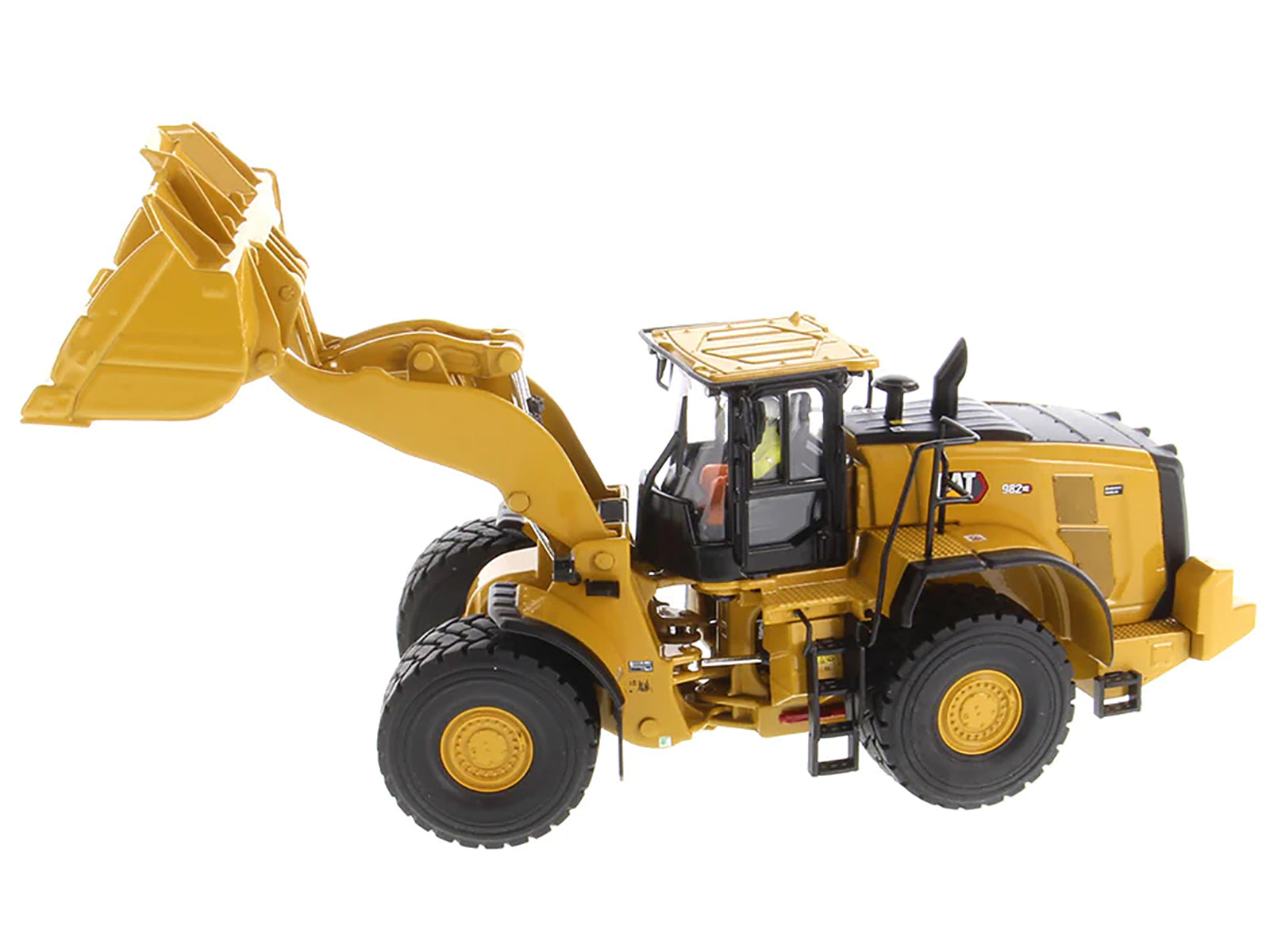 CAT Caterpillar 982 XE Wheel Loader Yellow with Operator "High Line Series" 1/50 Diecast Model by Diecast Masters - image 2
