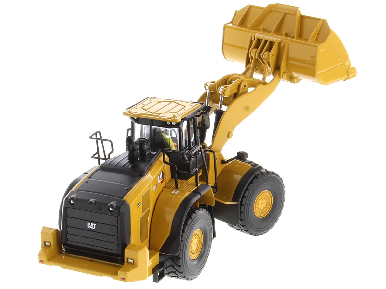 CAT Caterpillar 982 XE Wheel Loader Yellow with Operator "High Line Series" 1/50 Diecast Model by Diecast Masters - image 4