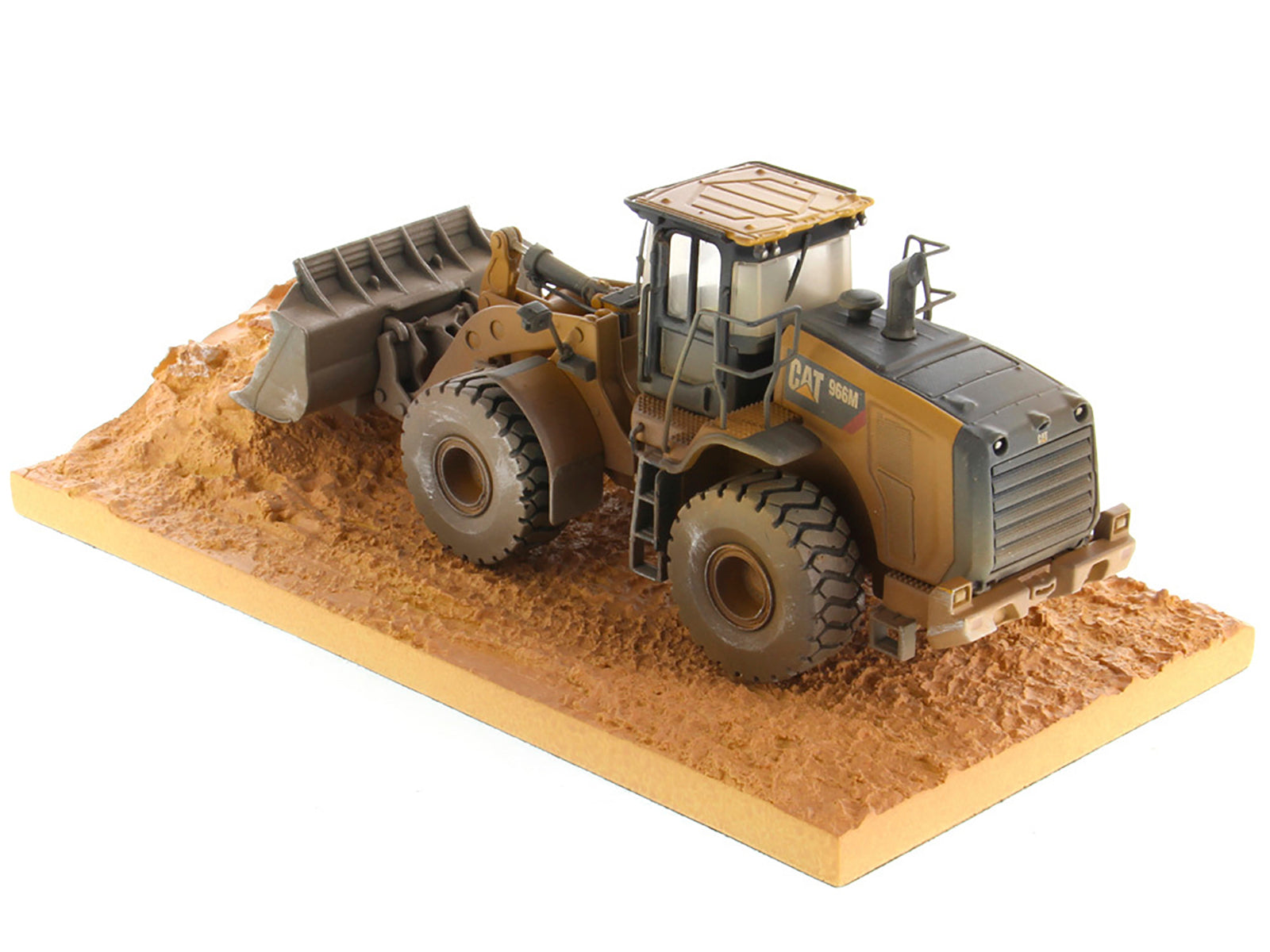 CAT Caterpillar 966M Wheel Loader with Operator (Dirty Version) "Weathered" Series 1/50 Diecast Model by Diecast Masters - image 3