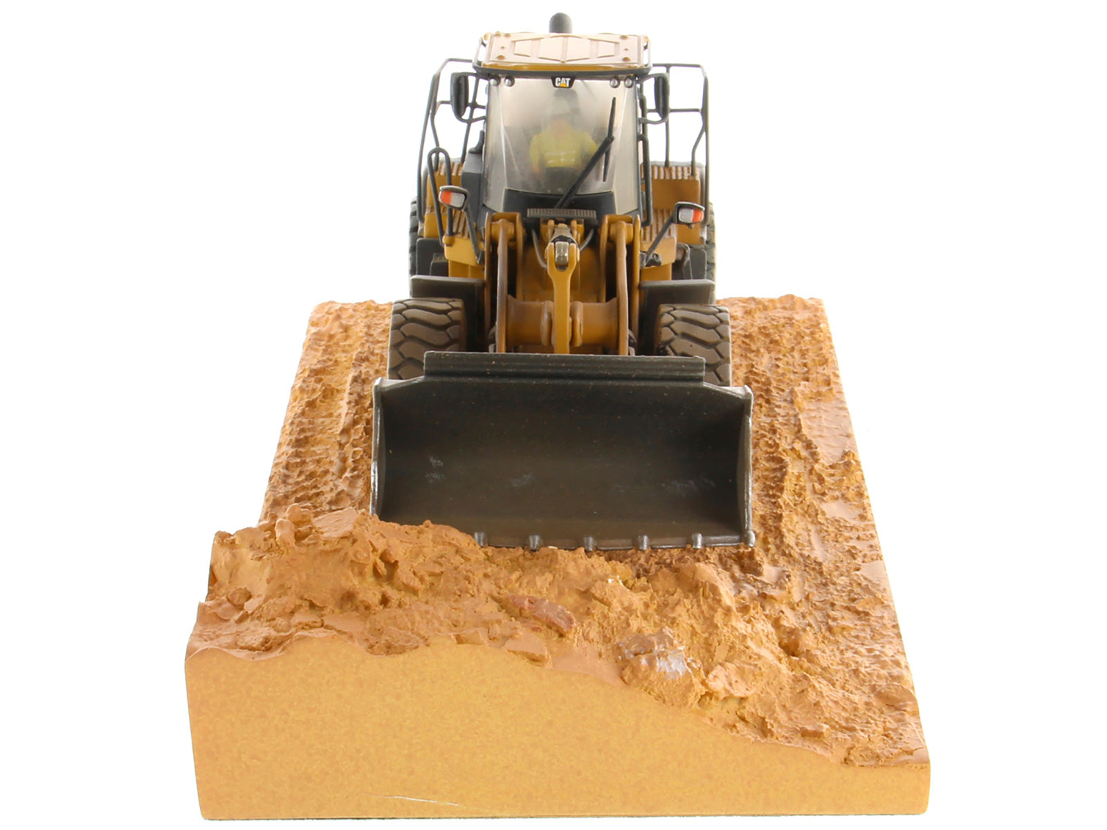 CAT Caterpillar 966M Wheel Loader with Operator (Dirty Version) "Weathered" Series 1/50 Diecast Model by Diecast Masters - image 4