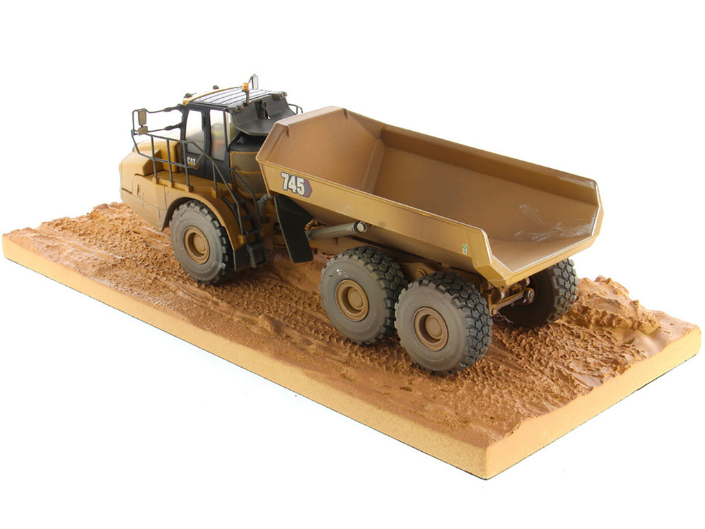 CAT Caterpillar 745 Articulated Truck with Operator (Dirty Version) "Weathered" Series 1/50 Diecast Model by Diecast Masters - image 3