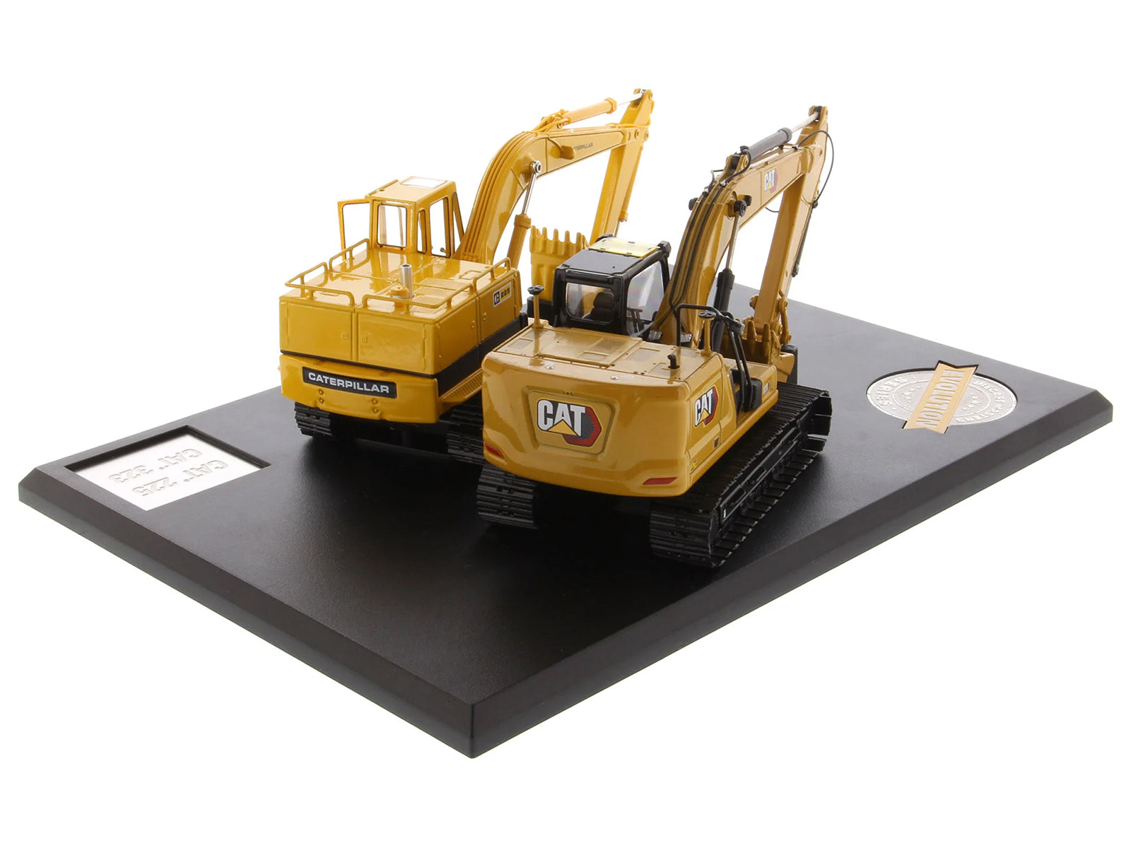 CAT Caterpillar 225 Hydraulic Escavator and CAT Caterpillar 323 Next Generation Hydraulic Escavator Set of 2 pieces "Evolution Series" 1/50 Diecast Models by Diecast Masters - image 2