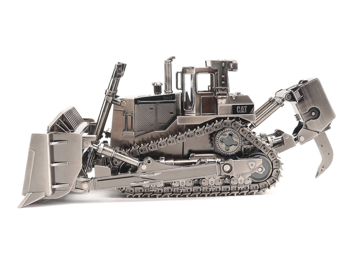 CAT Caterpillar D11T Track Type Tractor Dozer Antique Silver Finish "Commemorative Series" 1/50 Diecast Model by Diecast Masters - image 2