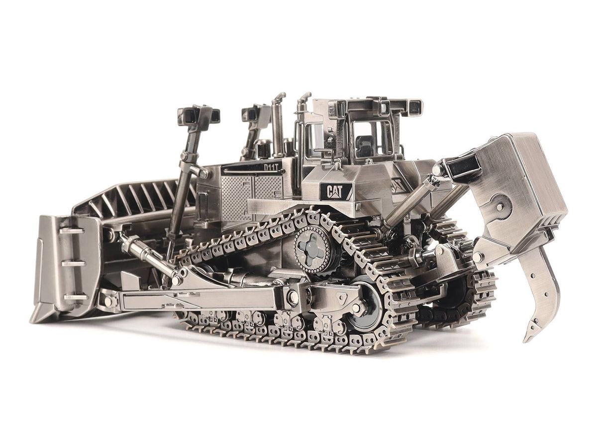 CAT Caterpillar D11T Track Type Tractor Dozer Antique Silver Finish "Commemorative Series" 1/50 Diecast Model by Diecast Masters - image 3