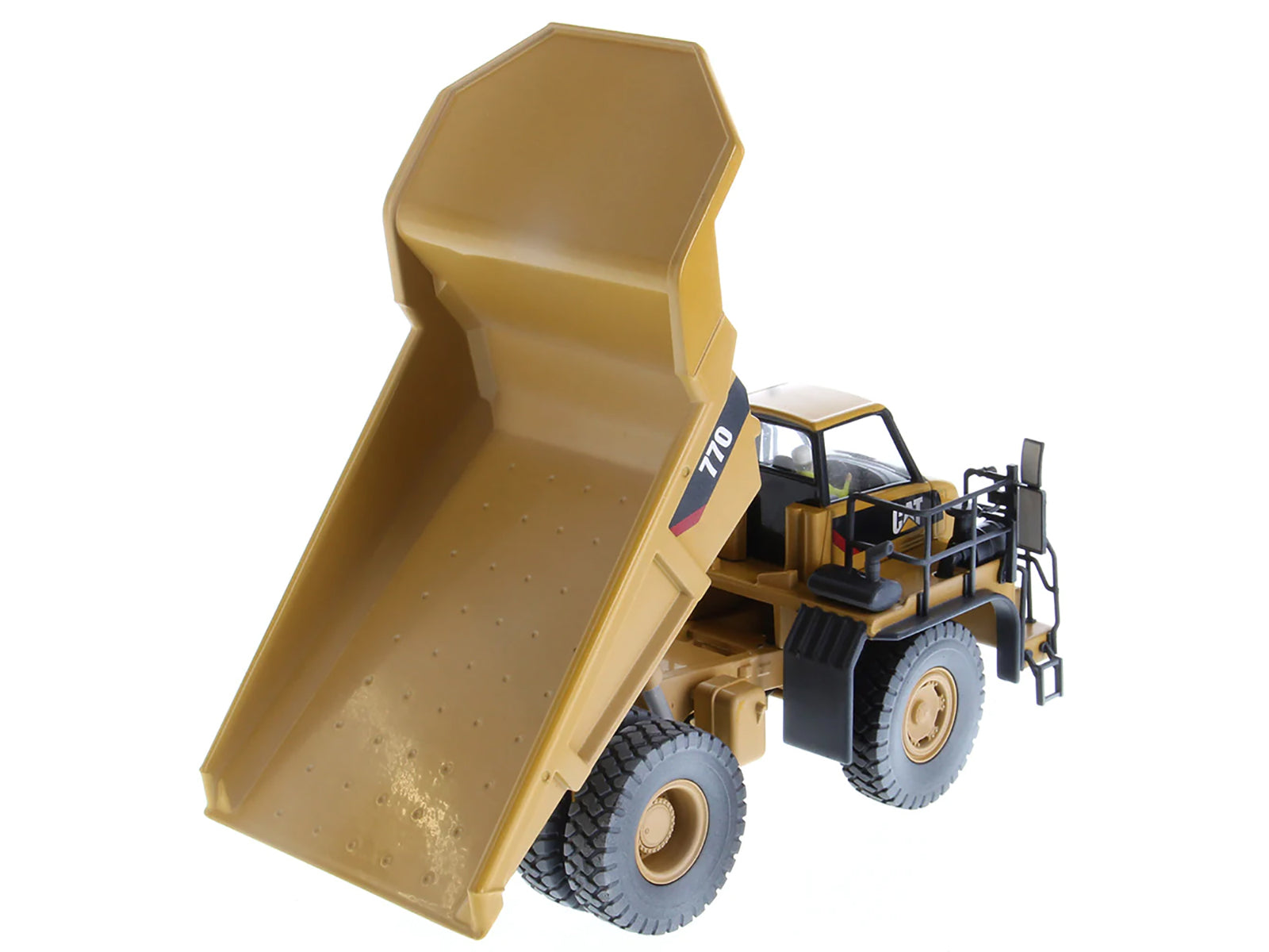 CAT Caterpillar 770 Off-Highway Truck Yellow (Weathered) with Operator "Weathered" Series 1/50 Diecast Model by Diecast Masters - image 4