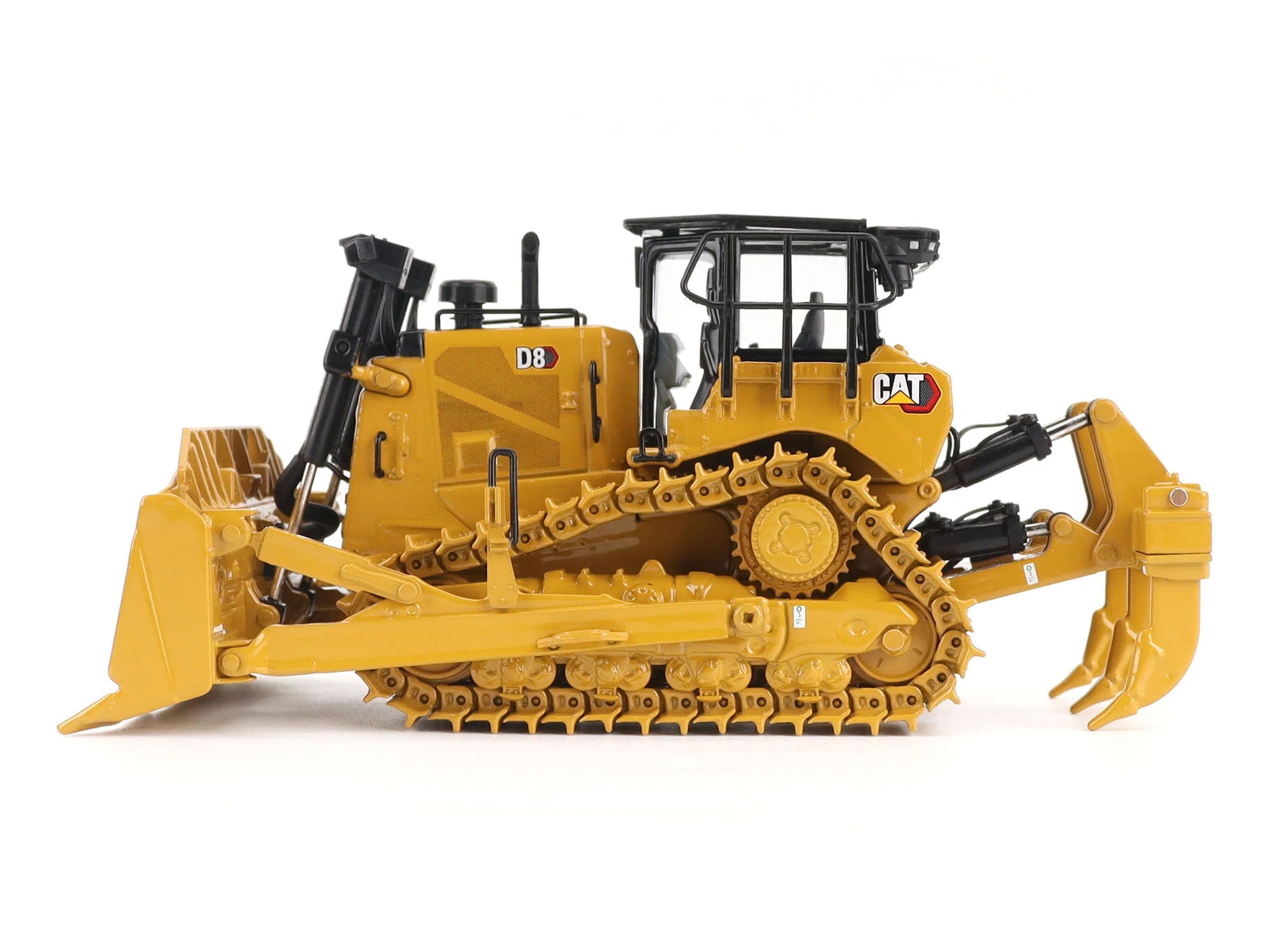 CAT Caterpillar D8 Track-Type Dozer (Standard Configuration) Yellow "High Line" Series  1/50 Diecast Model by Diecast Masters - image 2