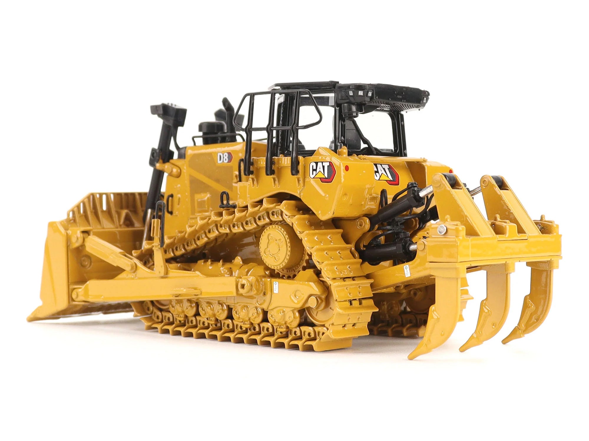 CAT Caterpillar D8 Track-Type Dozer (Standard Configuration) Yellow "High Line" Series  1/50 Diecast Model by Diecast Masters - image 3