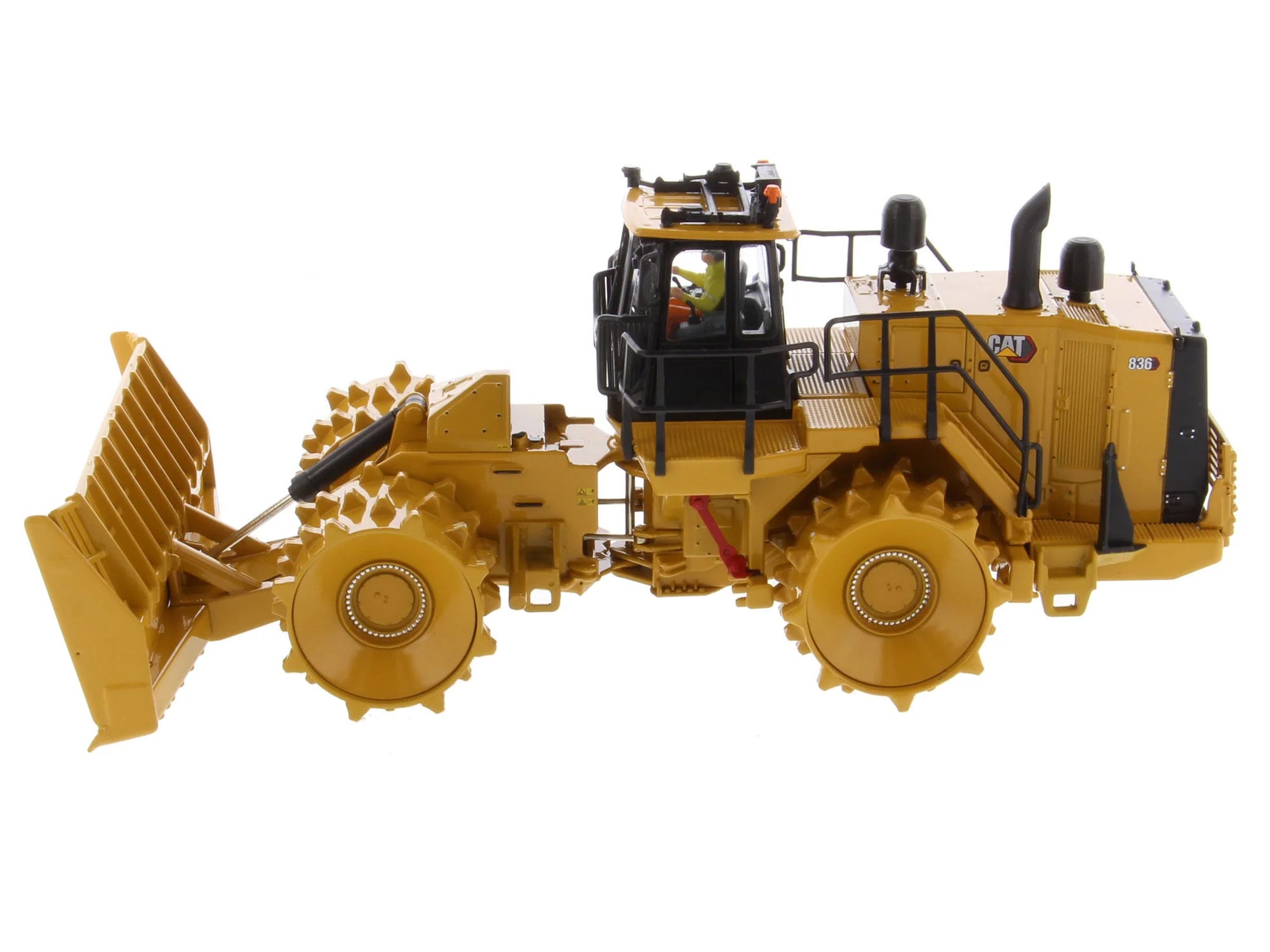 CAT Caterpillar 836 Landfill Compactor Yellow "High Line" Series 1/50 Diecast Model by Diecast Masters - image 2
