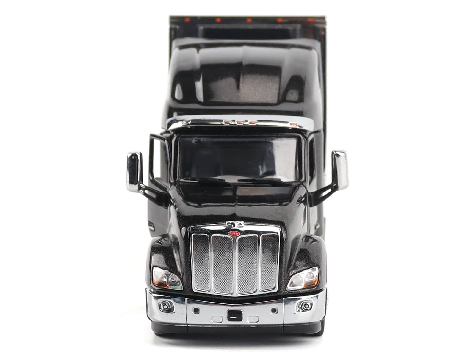Peterbilt 579 UltraLoft Truck Tractor Black Metallic with "CAT Caterpillar" Mural Trailer "Transport Series" 1/50 Diecast Model by Diecast Masters - image 4