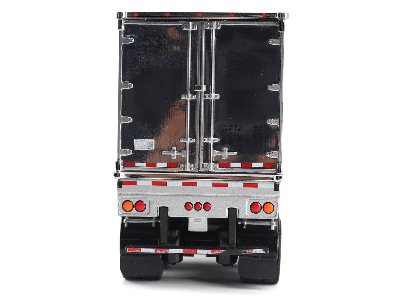 Peterbilt 579 UltraLoft Truck Tractor Black Metallic with "CAT Caterpillar" Mural Trailer "Transport Series" 1/50 Diecast Model by Diecast Masters - image 5