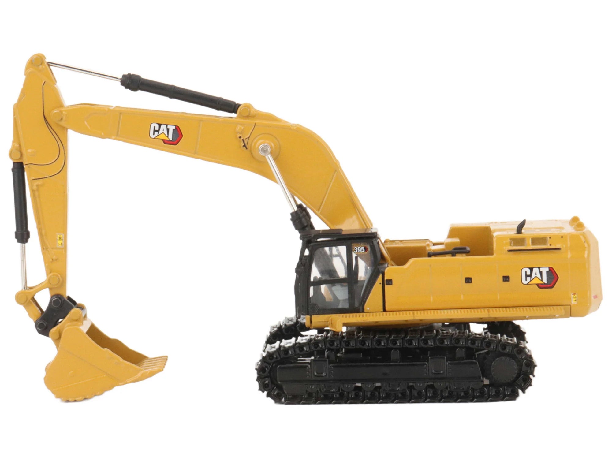 CAT Caterpillar 395 Next-Generation Hydraulic Excavator (Mass Excavator Version) Yellow with Additional Tools "High Line Series" 1/87 (HO) Diecast Model by Diecast Masters - image 2