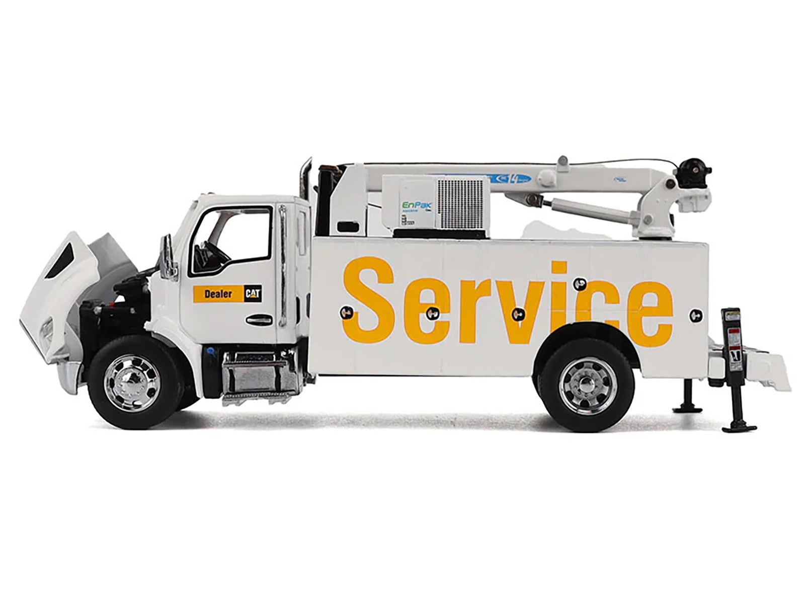 Kenworth T380 Auto-Crane Titan 85 Truck with Miller EnPak White "Transport Series" 1/50 Diecast Model by Diecast Masters - image 4