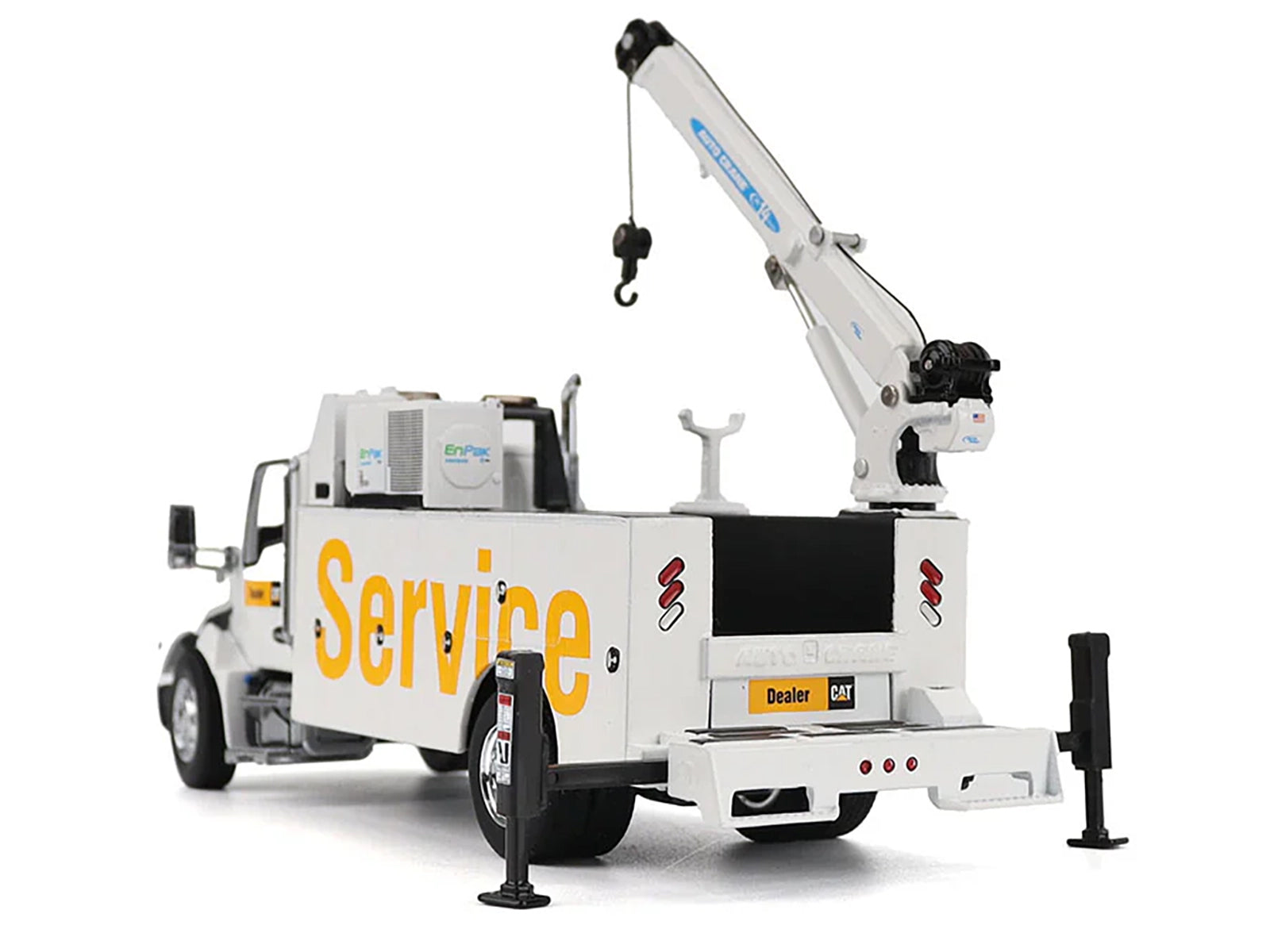 Kenworth T380 Auto-Crane Titan 85 Truck with Miller EnPak White "Transport Series" 1/50 Diecast Model by Diecast Masters - image 5