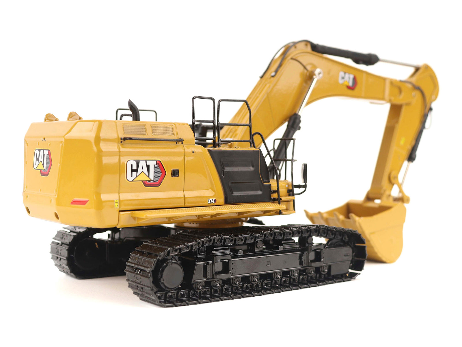 CAT Caterpillar 374 Hydraulic Excavator Yellow "High Line" Series 1/50 Diecast Model by Diecast Masters - image 3