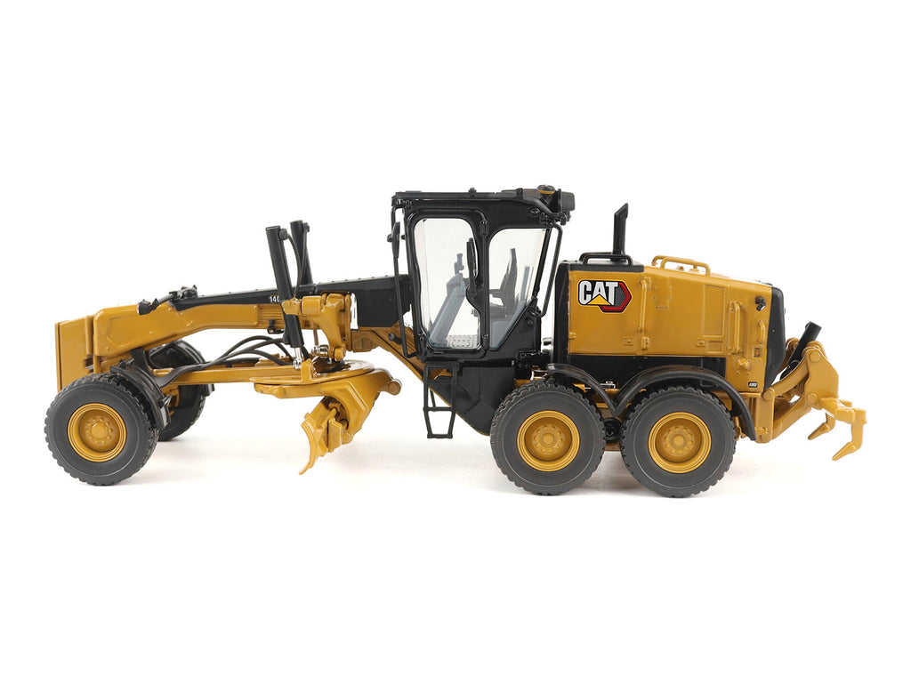 CAT Caterpillar 140 LVR Motor Grader Yellow with Black Top "High Line" Series 1/50 Diecast Model by Diecast Masters - image 2