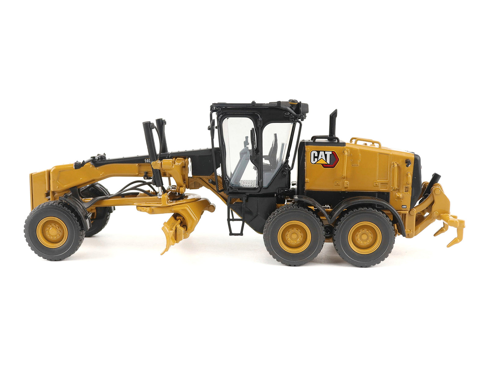 CAT Caterpillar 140 LVR Motor Grader Yellow with Black Top "High Line" Series 1/50 Diecast Model by Diecast Masters - image 2