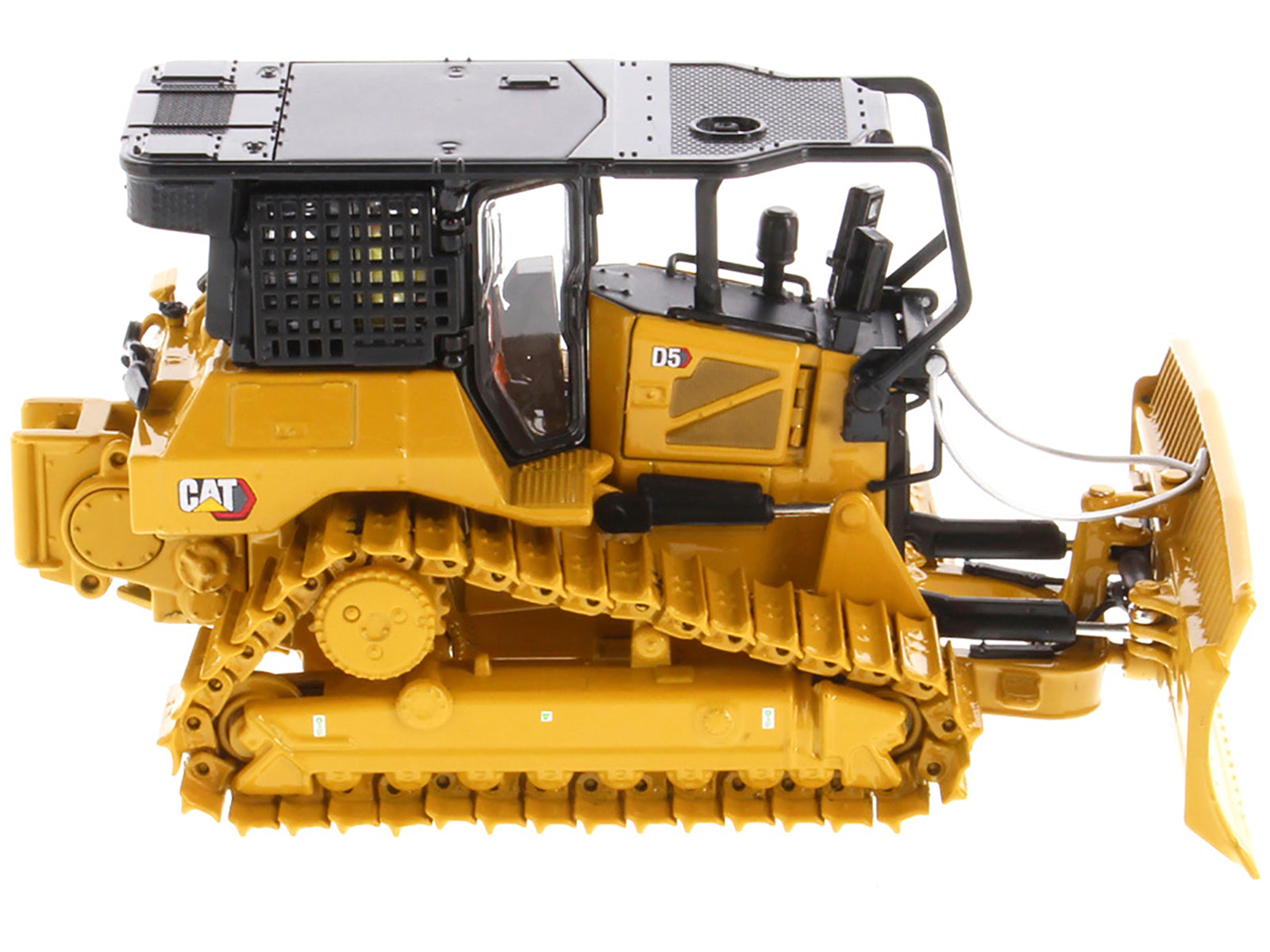 CAT Caterpillar D5 LGP Track Type Tractor Fire Dozer Yellow with Operator "High Line" Series 1/50 Diecast Model by Diecast Masters - image 2