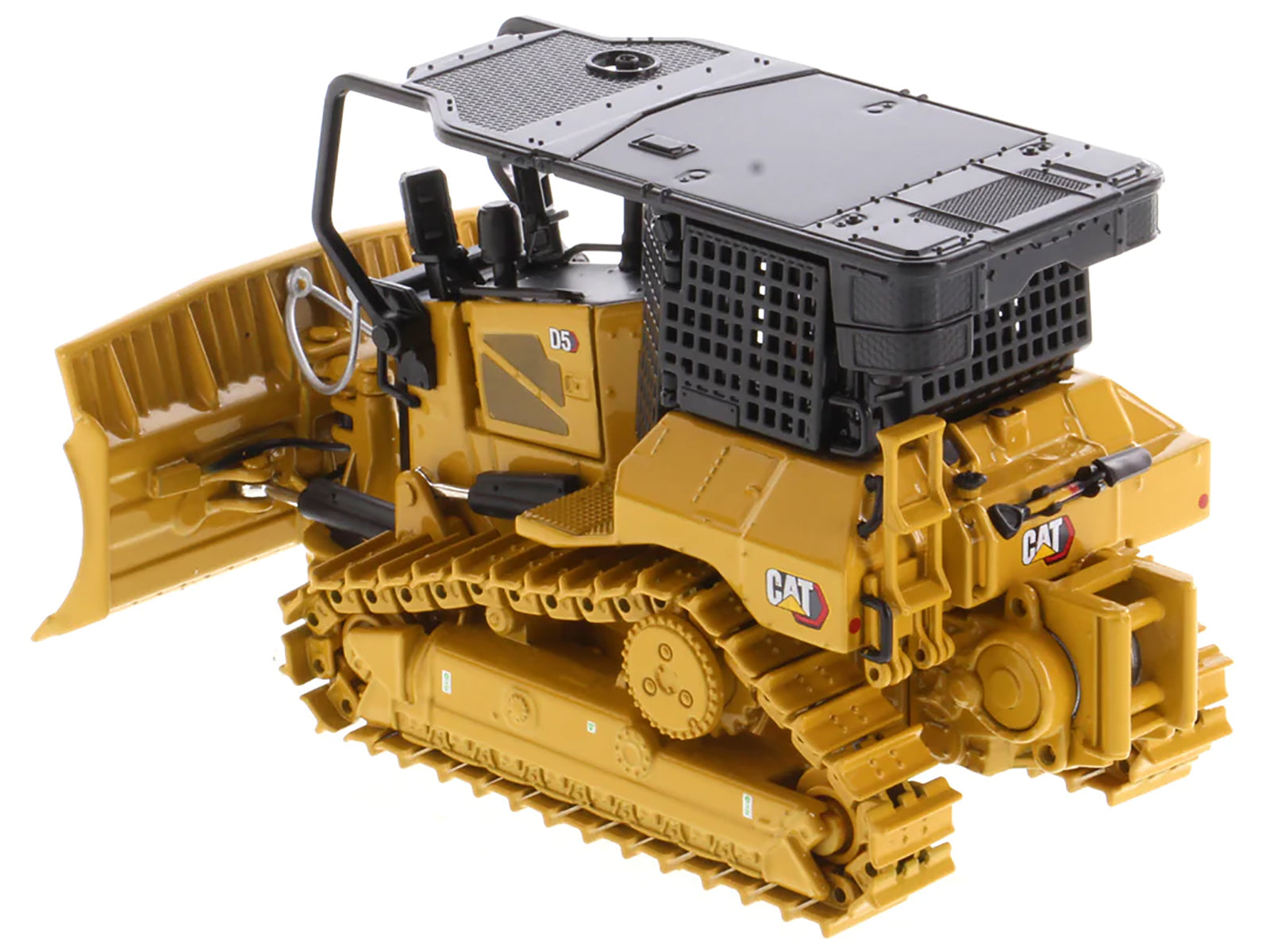 CAT Caterpillar D5 XR Fire Suppression Track Type Dozer Yellow "High Line" Series 1/50 Diecast Model by Diecast Masters - image 5