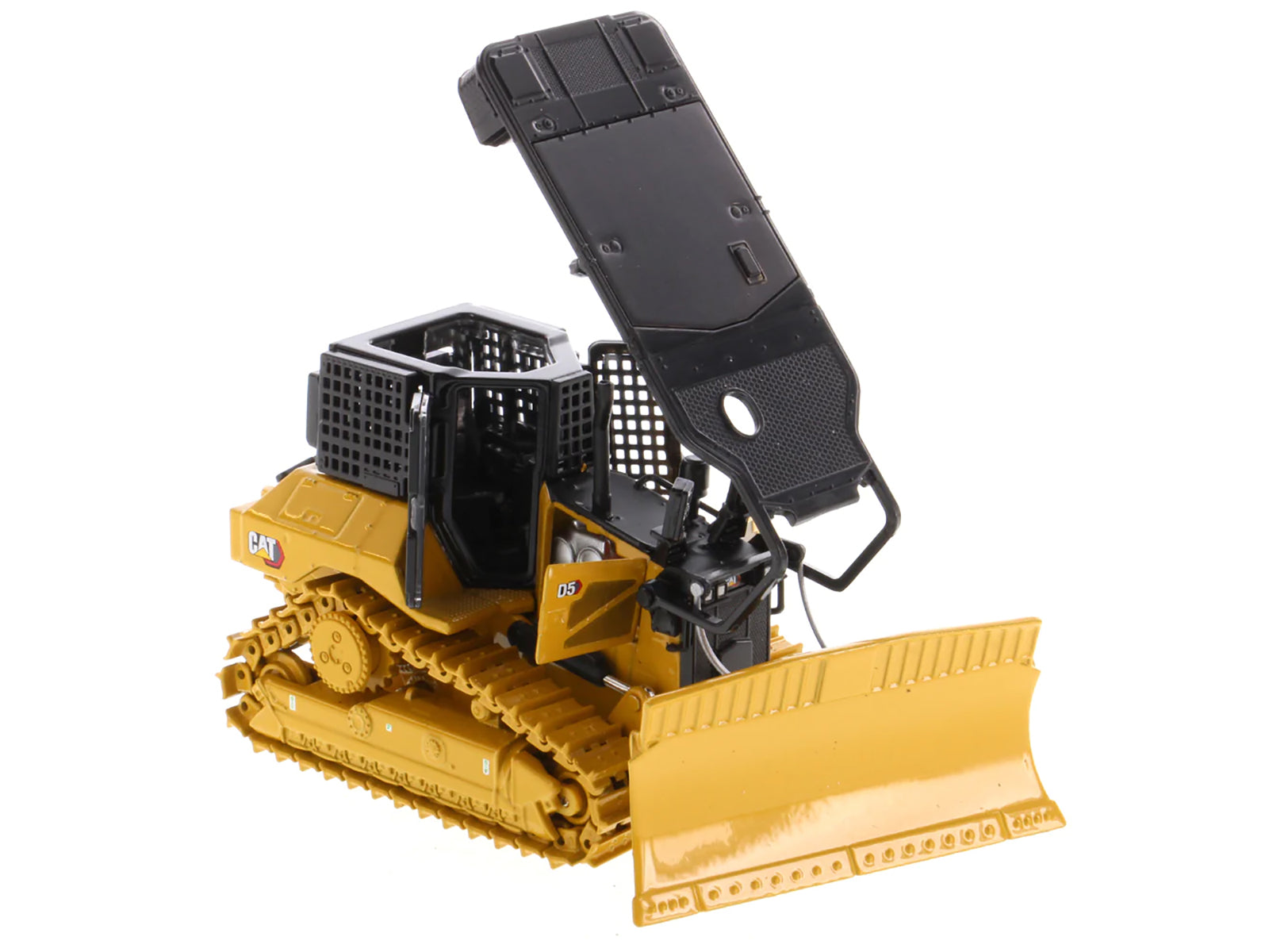 CAT Caterpillar D5 XR Fire Suppression Track Type Dozer Yellow "High Line" Series 1/50 Diecast Model by Diecast Masters - image 3