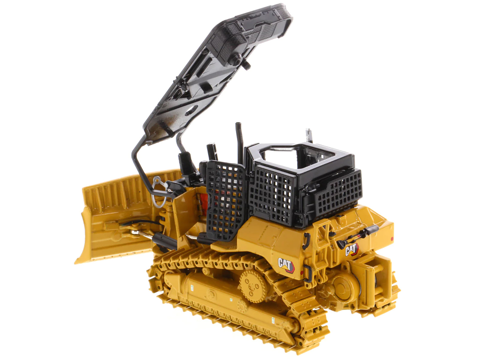 CAT Caterpillar D5 XR Fire Suppression Track Type Dozer Yellow "High Line" Series 1/50 Diecast Model by Diecast Masters - image 4