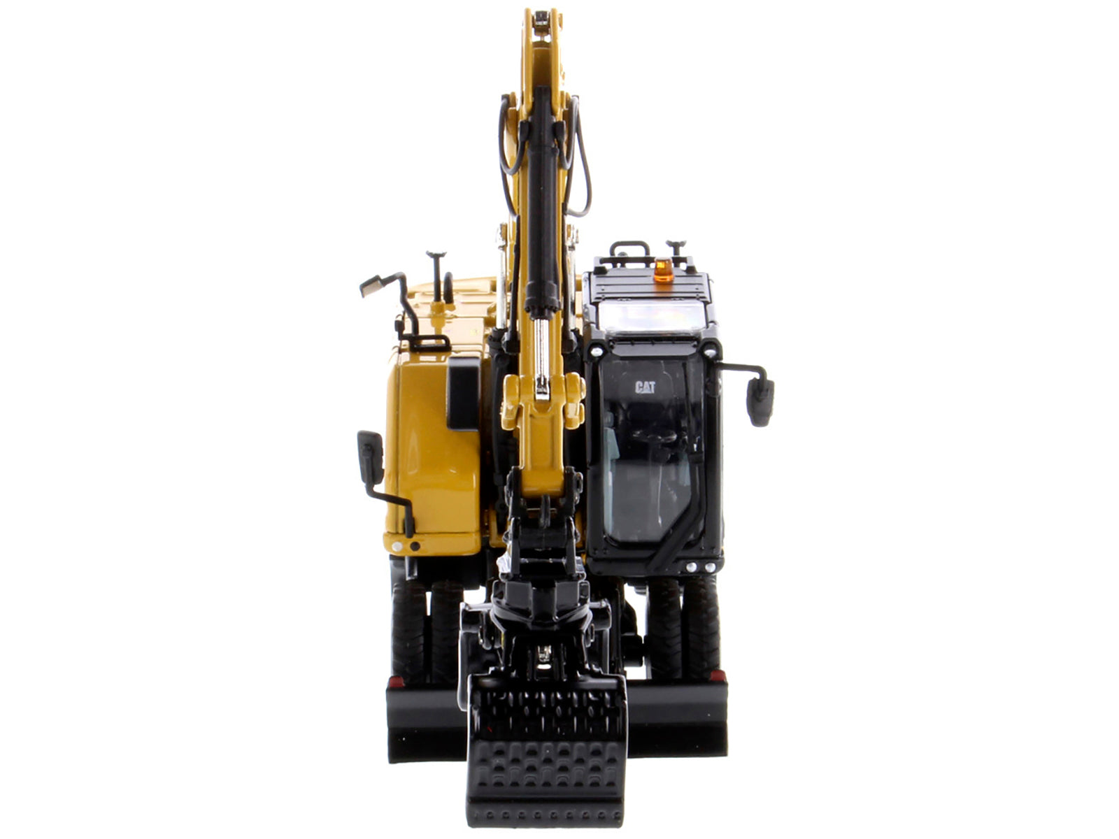 CAT Caterpillar M318 Wheeled Excavator Yellow with Operator "High Line" Series 1/50 Diecast Model by Diecast Masters - image 4