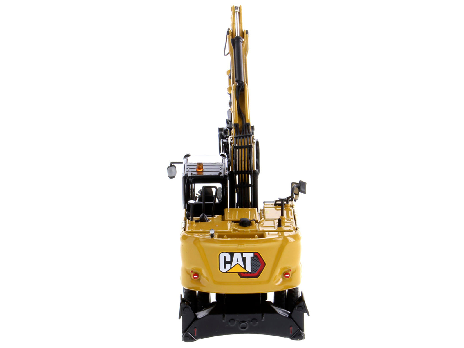 CAT Caterpillar M318 Wheeled Excavator Yellow with Operator "High Line" Series 1/50 Diecast Model by Diecast Masters - image 5