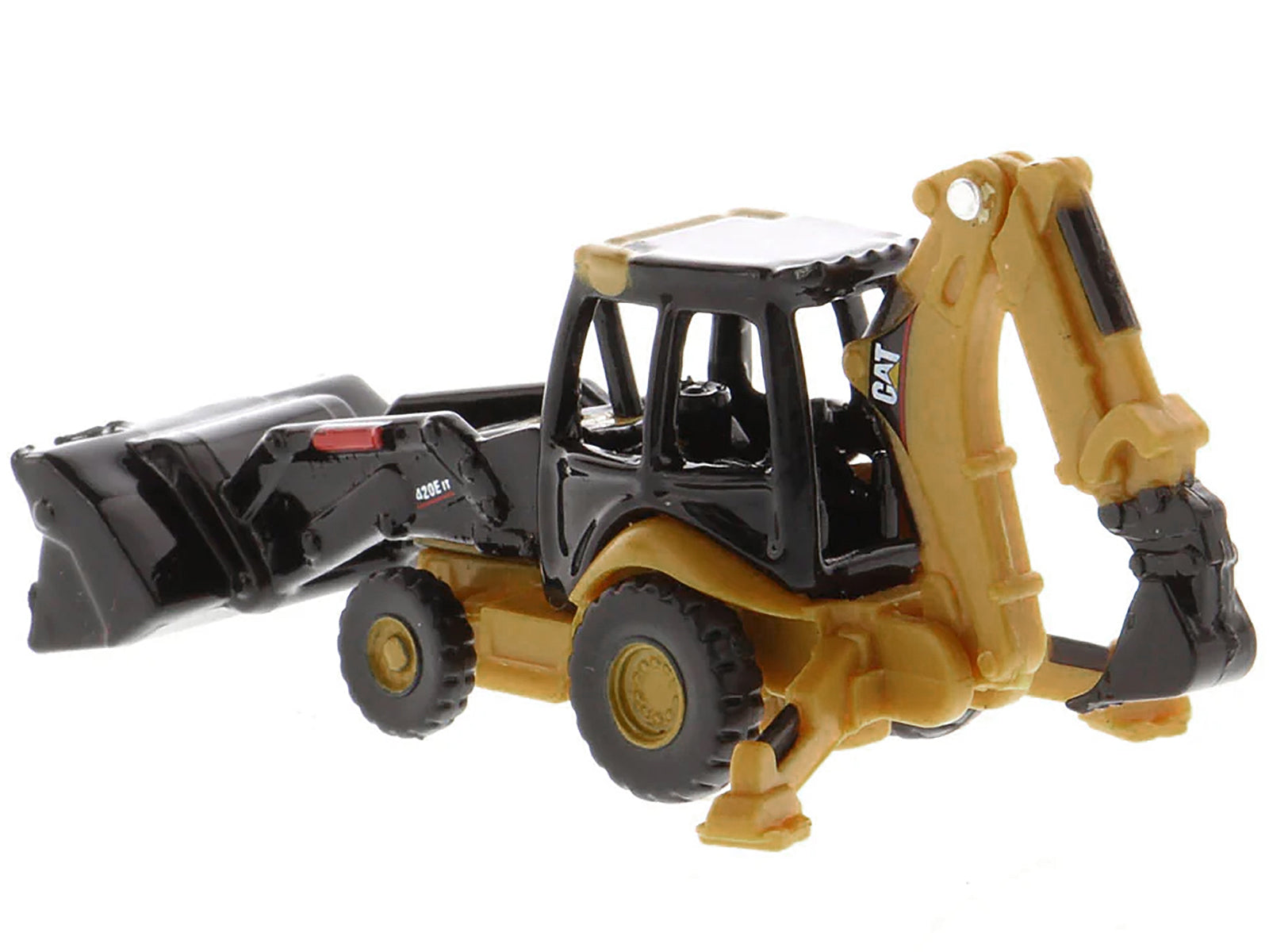 CAT Caterpillar 420E Backhoe Loader Yellow "Micro-Constructor" Series Diecast Model by Diecast Masters - image 2