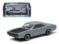 Dom's 1970 Dodge Charger R/T Primered Grey "Fast and Furious" Movie (2009) 1/43 Diecast Car Model by Greenlight