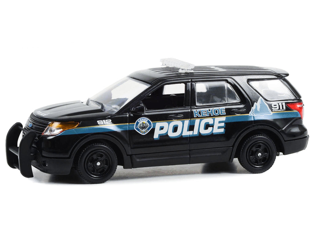 2013 Ford Police Interceptor Utility "Kehoe Police Department Kehoe Colorado" Black with White Stripes "Cold Pursuit" (2019) Movie 1/43 Diecast Model Car by Greenlight - image 3