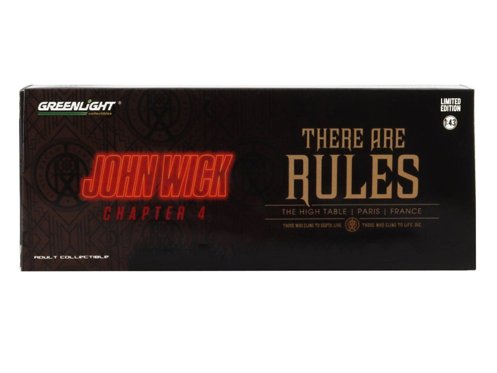 1971 Plymouth Barracuda Black "John Wick: Chapter 4" (2023) Movie "Hollywood" Series 1/43 Diecast Model Car by Greenlight - image 2