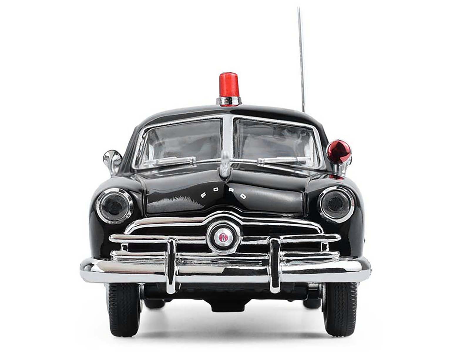 1949 Ford Custom Police Car "LAPD (Los Angeles Police Department)" Black and White 1/43 Diecast Model Car by Greenlight - image 4