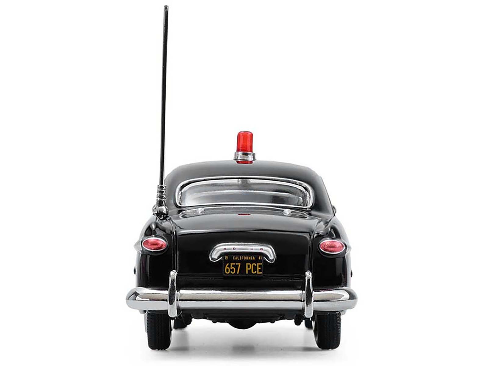 1949 Ford Custom Police Car "LAPD (Los Angeles Police Department)" Black and White 1/43 Diecast Model Car by Greenlight - image 5