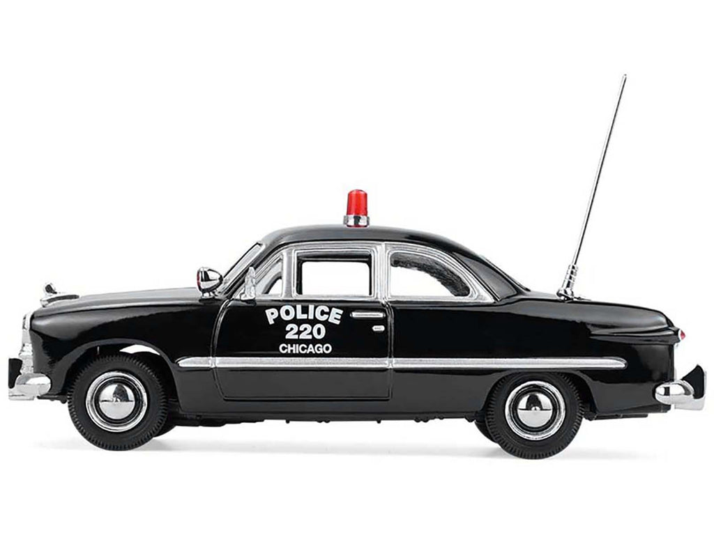 1949 Ford Custom Police Car "Chicago Police Department" Black 1/64 Diecast Model Car by Greenlight - image 2