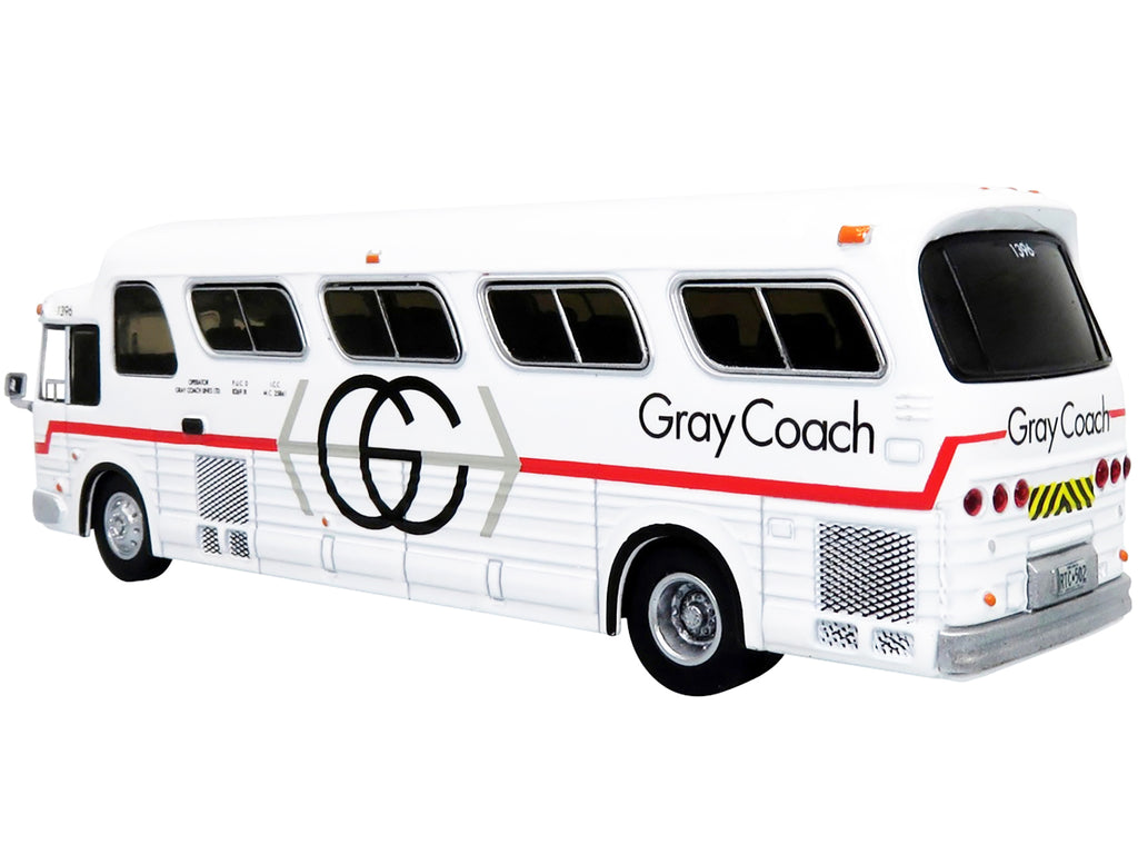 1966 GM PD4107 "Buffalo" Coach Bus "Gray Coach" Destination: "Pearson Airport" Toronto (Ontario Canada) "Vintage Bus & Motorcoach Collection" 1/87 Diecast Model by Iconic Replicas - image 3