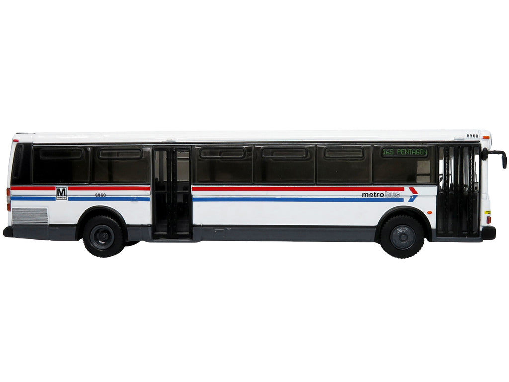 1980 Grumman 870 Advanced Design Transit Bus WMATA (Washington Metropolitan Area Transit Authority) Metro Bus "16S Pentagon" "Vintage Bus & Motorcoach Collection" 1/87 Diecast Model by Iconic Replicas - image 2