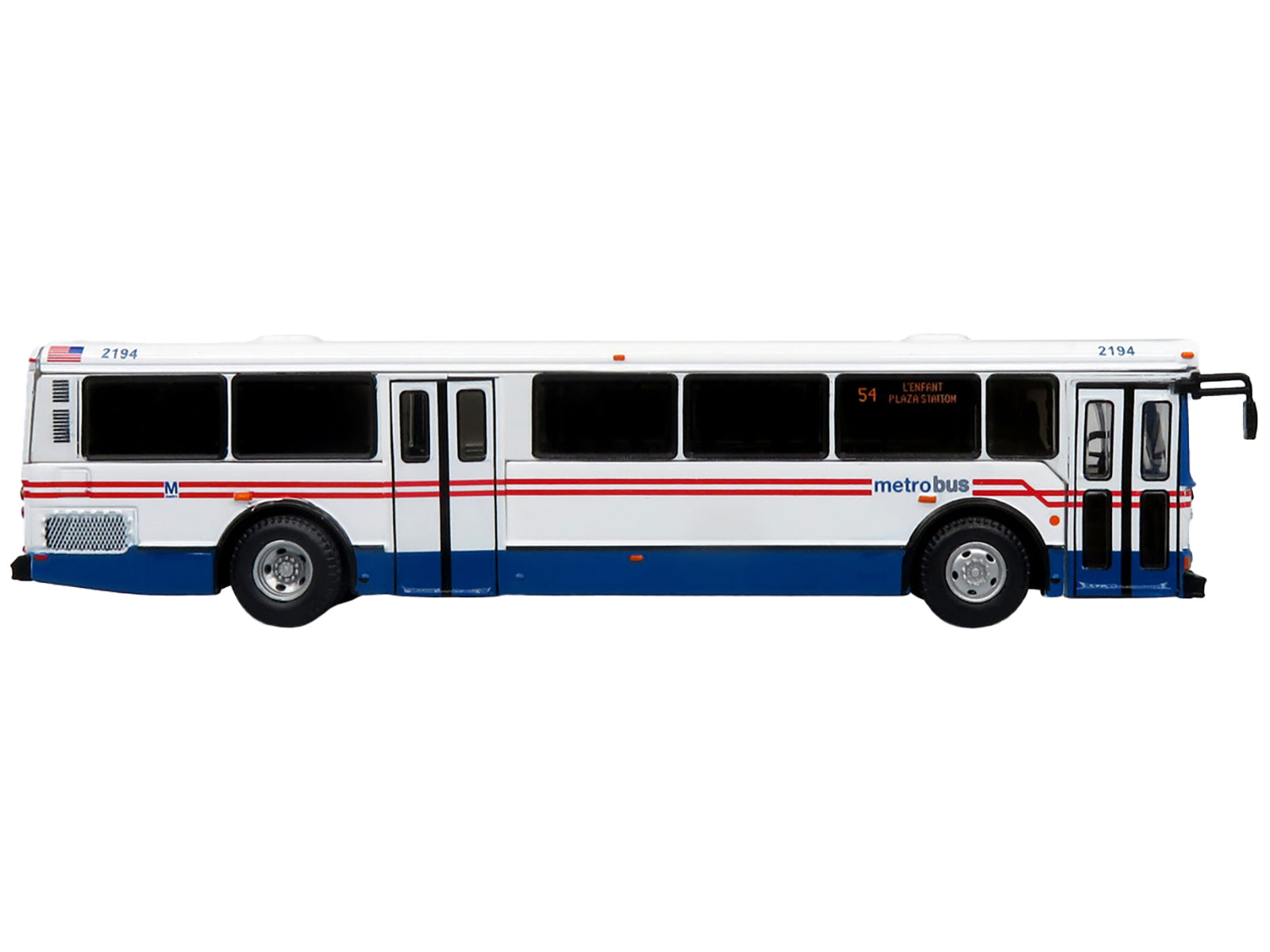 2006 Orion V Transit Bus WMATA Washington "54 L'Enfant Plaza Station" Limited Edition "The Vintage Bus and Motorcoach Collection" 1/87 (HO) Diecast Model by Iconic Replicas - image 2