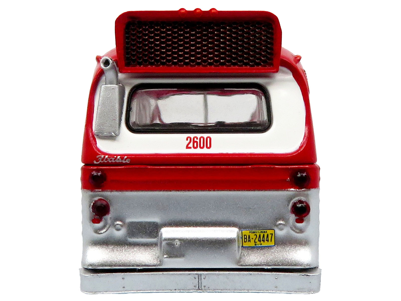 Flxible 53102 New Look Transit Bus "Pittsburgh Area Transit" Red and White "Vintage Bus & Motorcoach Collection" Limited Edition 1/87 (HO) Diecast Model by Iconic Replicas - image 5