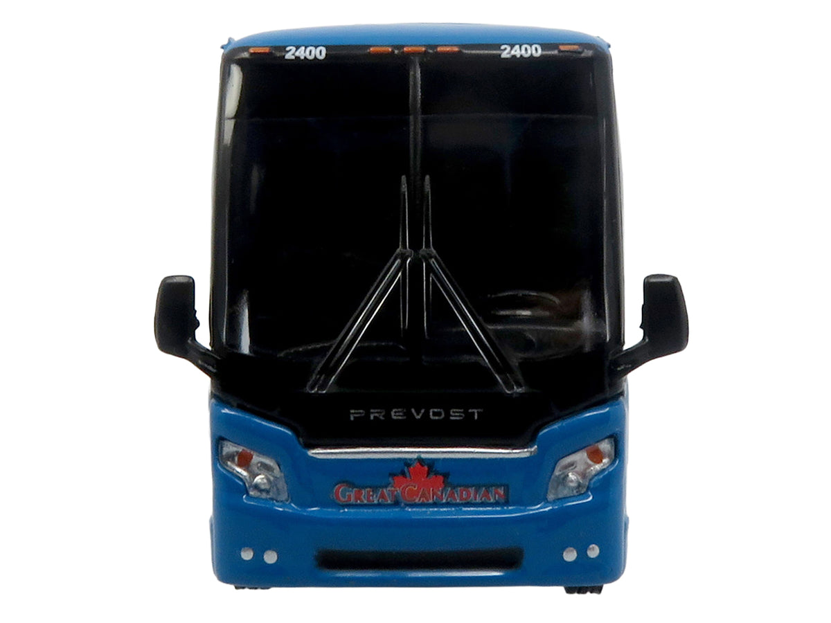 Prevost H3-45 Coach Bus "Great Canadian Coaches" Blue with Graphics Limited Edition 1/87 (HO) Diecast Model by Iconic Replicas - image 4