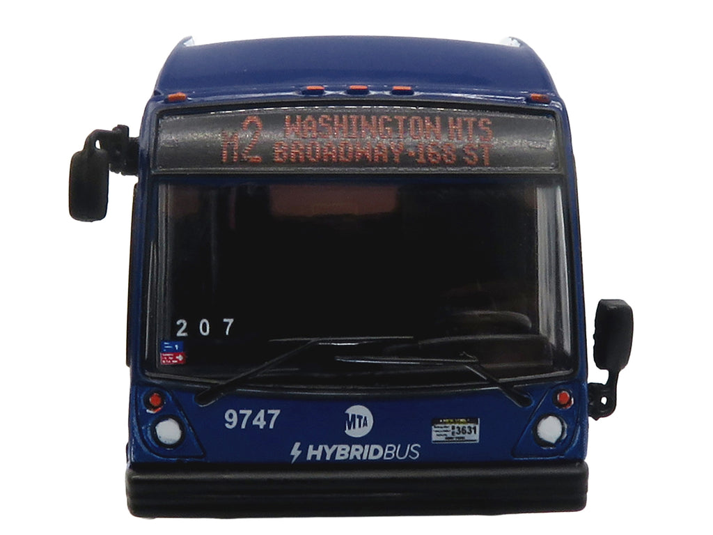 Nova Bus LFSH HEV Hybrid Transit Bus "MTA New York City" Blue with Yellow Graphics Limited Edition to 504 pieces Worldwide 1/87 (HO) Diecast Model by Iconic Replicas - image 4