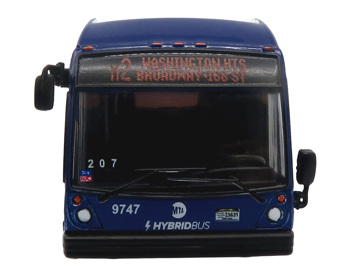 Nova Bus LFSH HEV Hybrid Transit Bus "MTA New York City" Blue with Yellow Graphics Limited Edition to 504 pieces Worldwide 1/87 (HO) Diecast Model by Iconic Replicas - image 4
