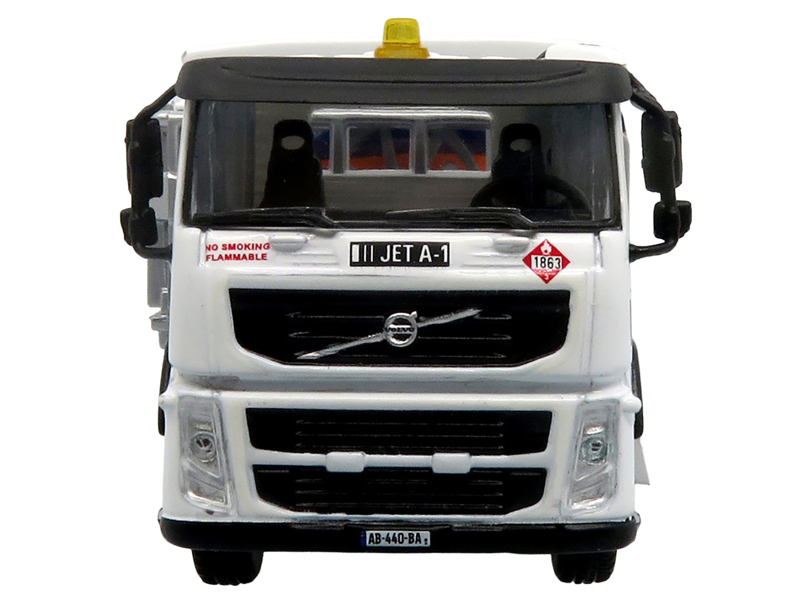 Volvo FM500 with Esterer Aviation Refueling Tanker Truck "Gulf Aviation" White with Blue Stripes Limited Edition 1/87 (HO) Diecast Model by Iconic Replicas - image 5