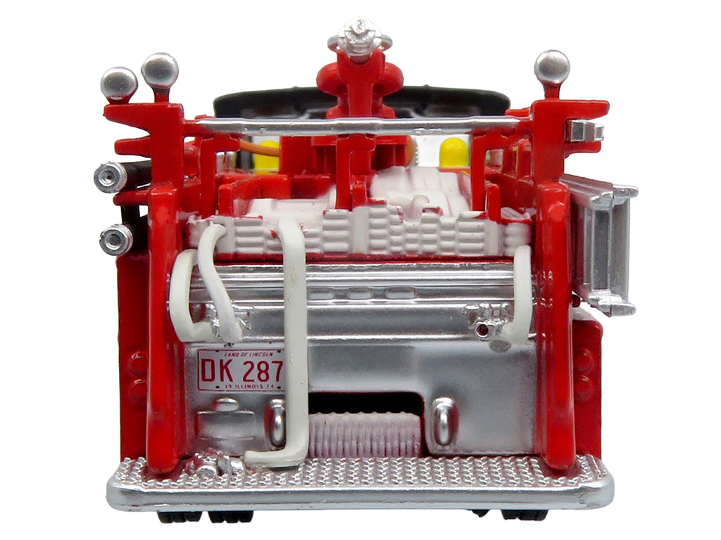 1974 Ward LaFrance Fire Engine "Chicago Fire Department - Engine 49" Red with Black Top "5 Alarm" Series Limited Edition 1/87 (HO) Diecast Model by Iconic Replicas - image 5