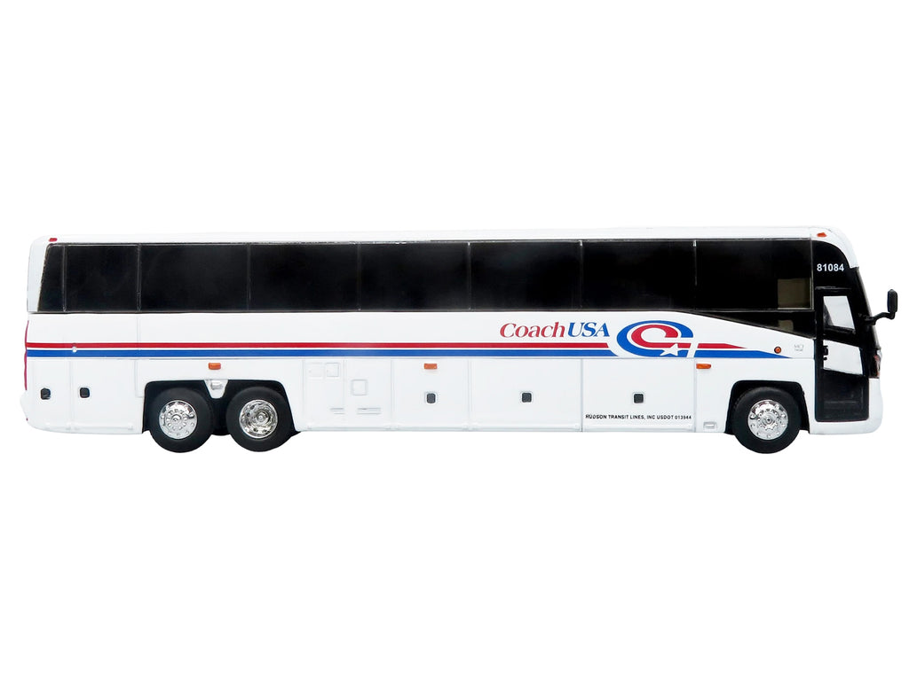 MCI D4520 Commuter Coach Bus "Coach USA" White with Blue and Red Stripes "The Bus & Motorcoach Collection" Limited Edition to 504 pieces Worldwide 1/87 (HO) Scale Diecast Model by Iconic Replicas - image 2