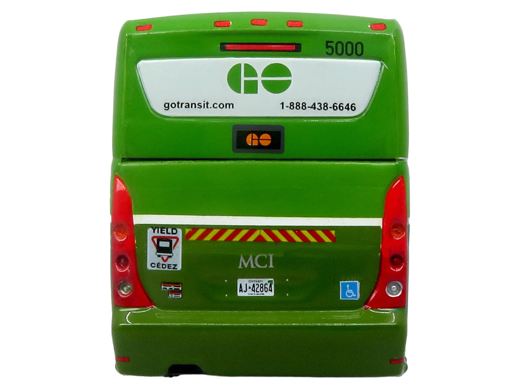 MCI D4520 Commuter Coach Bus "GO Transit" Green and White "The Bus & Motorcoach Collection" Limited Edition to 504 pieces Worldwide 1/87 (HO) Scale Diecast Model by Iconic Replicas - image 5