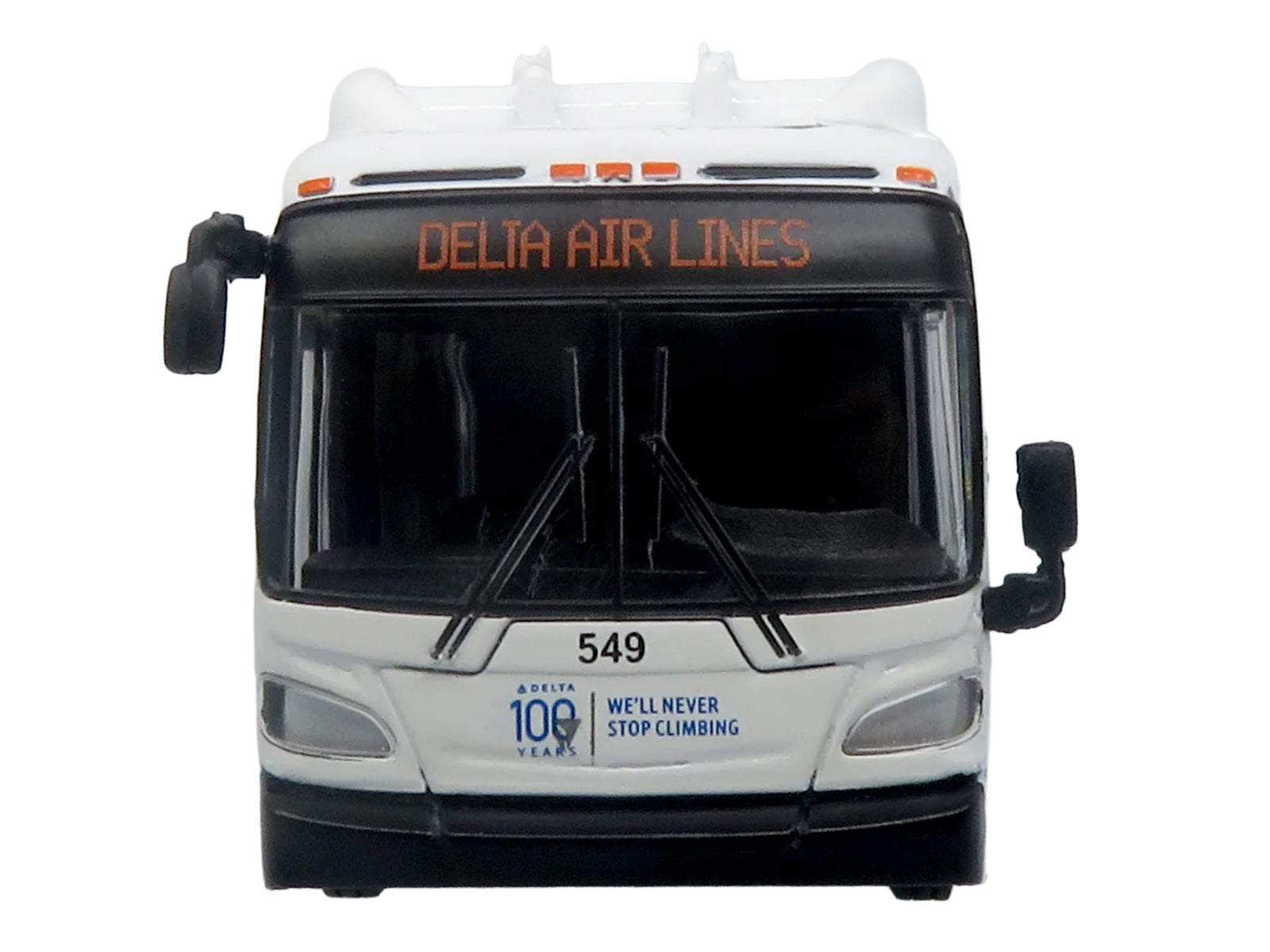 New Flyer Xcelsior XN40 Transit Bus "Delta Air Lines 100th Anniversary" Blue and White with Graphics "The Bus & Motorcoach Collection" Limited Edition 1/87 (HO) Scale Diecast Model by Iconic Replicas - image 4