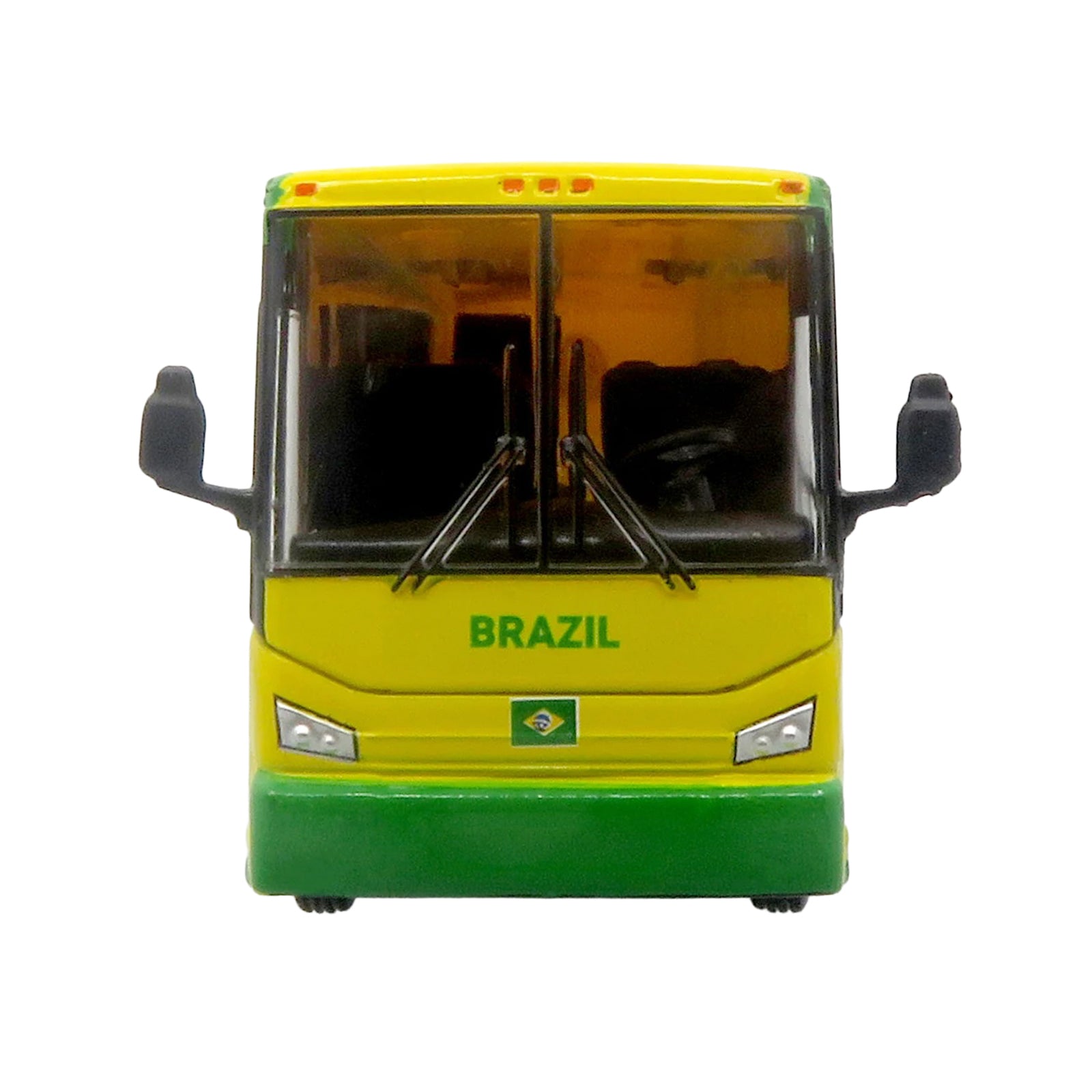Van Hool CX-45 Coach Bus "Brazil National Football Team" Yellow and Green with Graphics "International Federation of the Global Game" Series Limited Edition to 504 pieces Worldwide 1/87 (HO) Diecast Model by Iconic Replicas - image 4