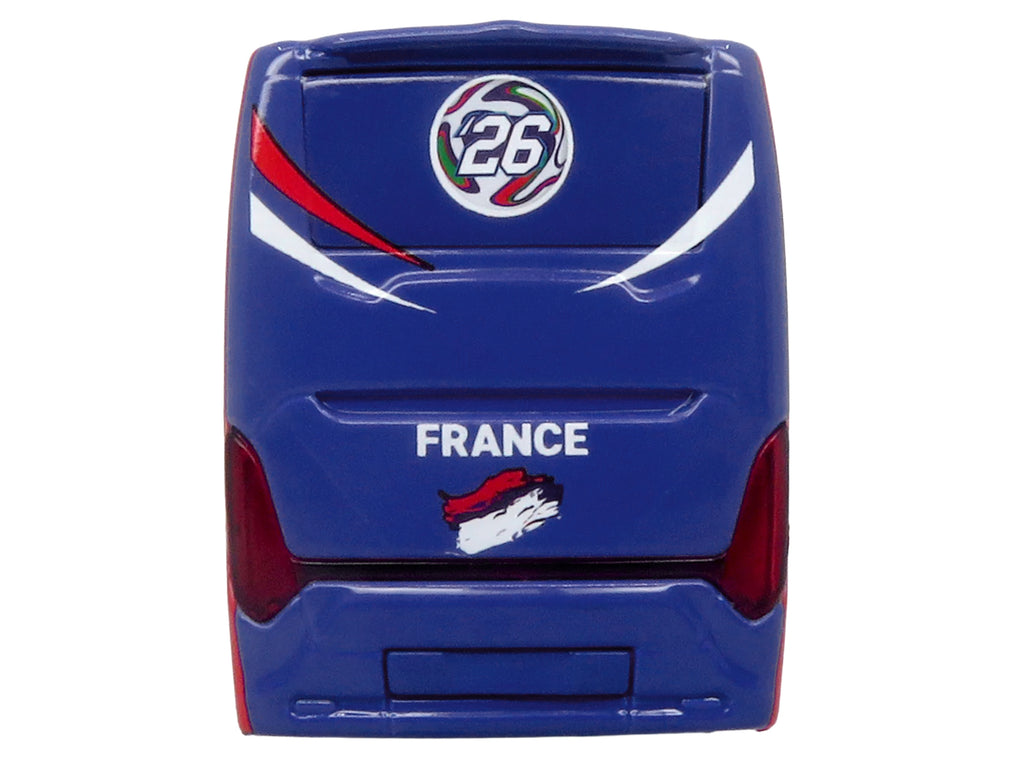 Scania Touring HD Coach Bus "France National Football Team" Blue with Graphics "International Federation of the Global Game" Series Limited Edition to 504 pieces Worldwide 1/87 (HO) Diecast Model by Iconic Replicas - image 5