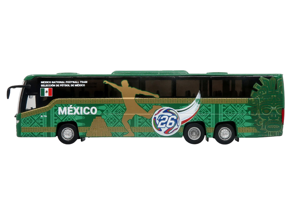 Scania Touring HD Coach Bus "Mexico National Football Team" Green with Graphics "International Federation of the Global Game" Series Limited Edition to 504 pieces Worldwide 1/87 (HO) Diecast Model by Iconic Replicas - image 2