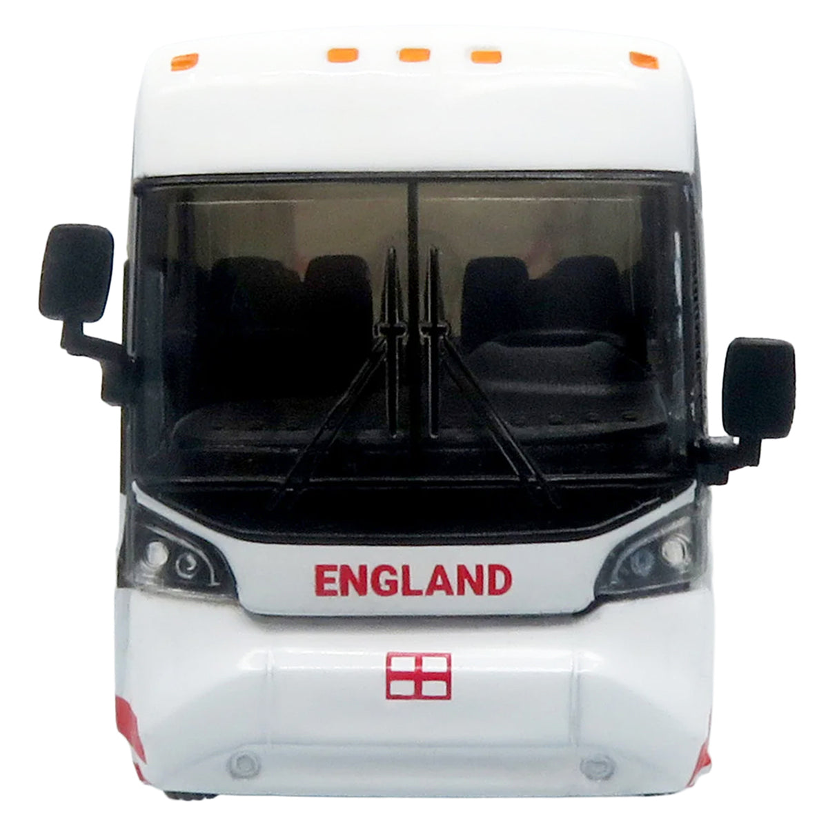 MCI D4520 Coach Bus "England National Football Team" White with Graphics "International Federation of the Global Game" Series Limited Edition to 504 pieces Worldwide 1/87 (HO) Diecast Model by Iconic Replicas - image 4